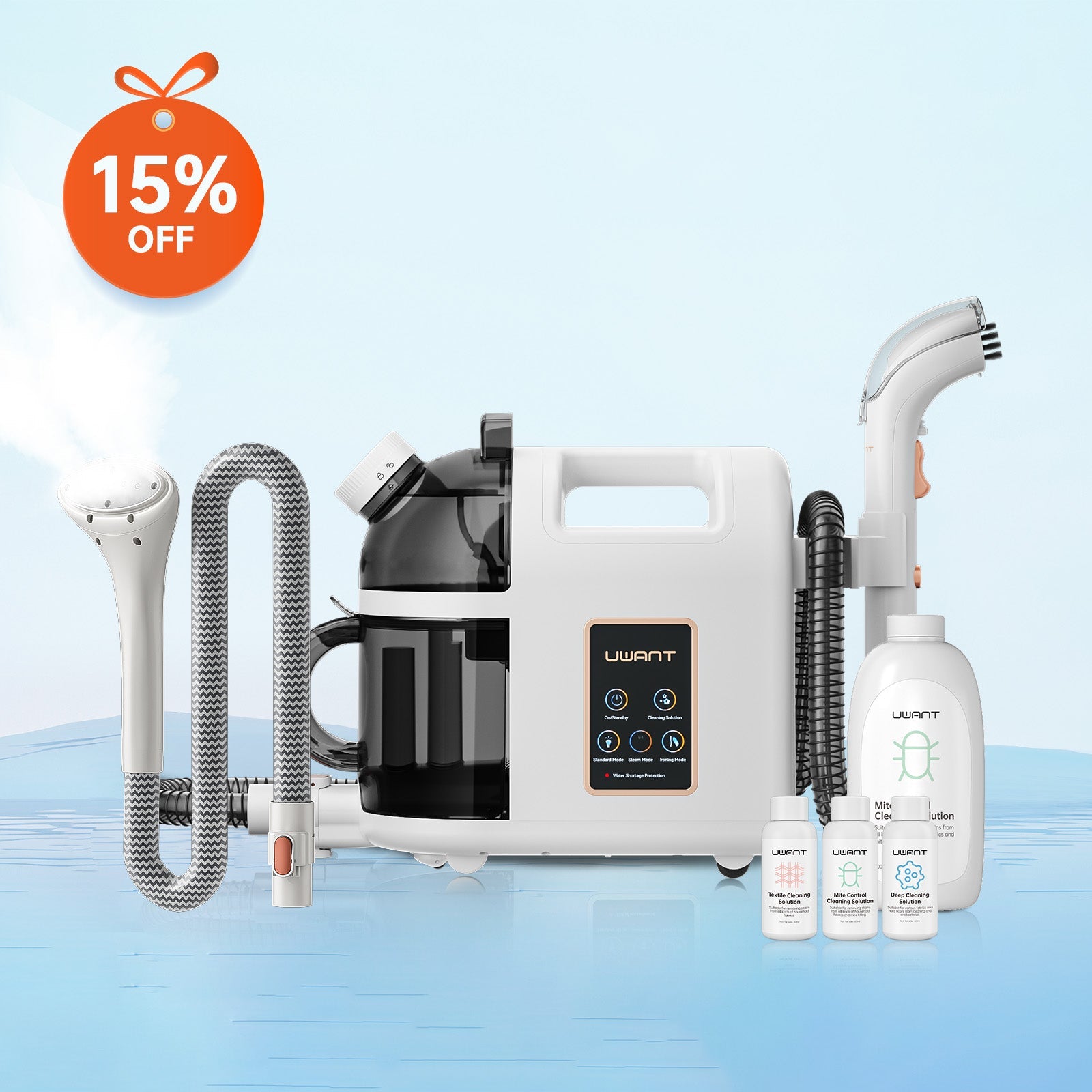 UWANT EuropeUWANT B200 15% OFF SET (With Steam Brush and Cleaning Solution)